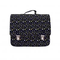 Petit cartable noir étoilé